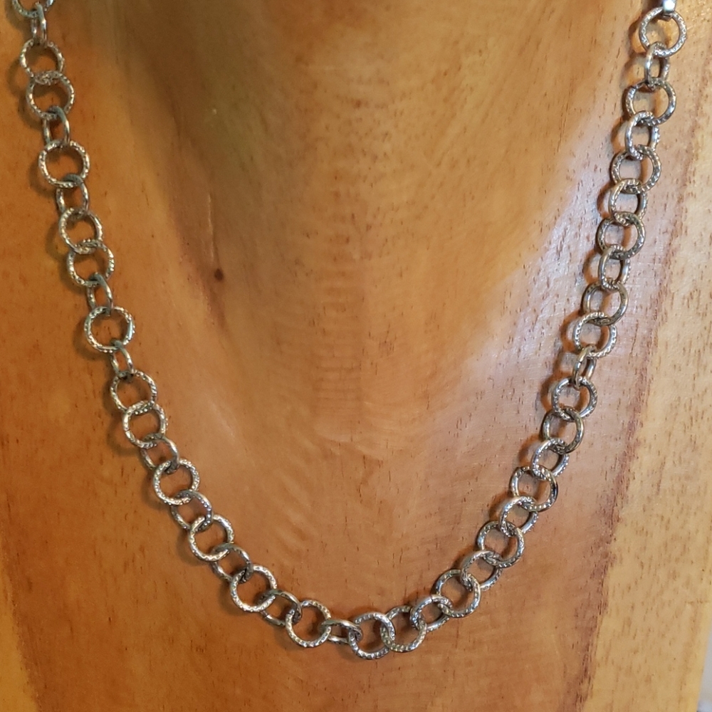 Stainless steal necklace Circle Link